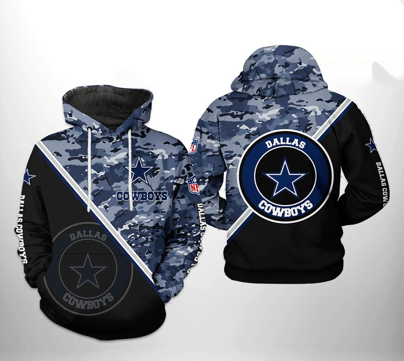 DALLAS COWBOYS 3D HOODIE SKULL108