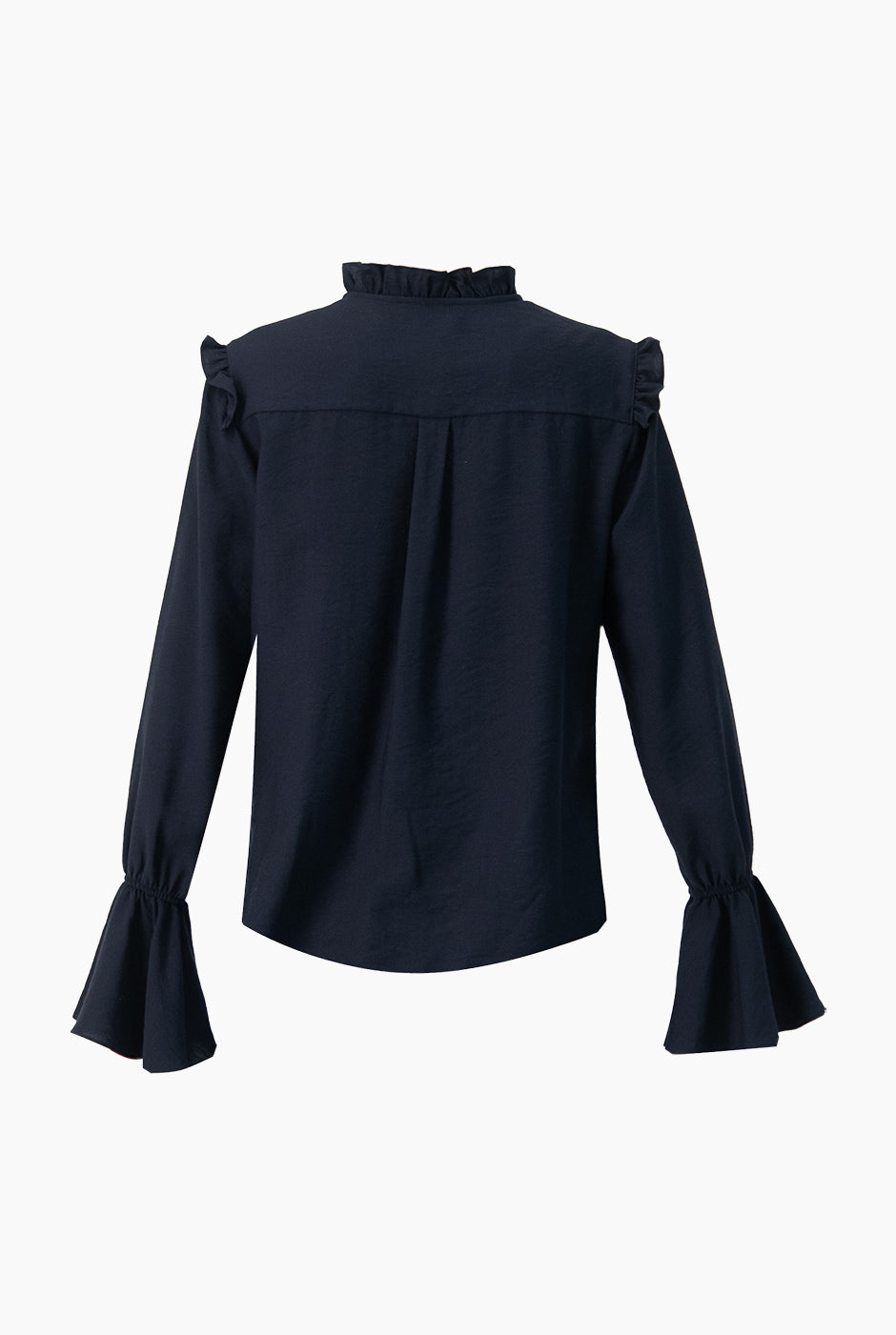 Blusa recta lisa y manga larga