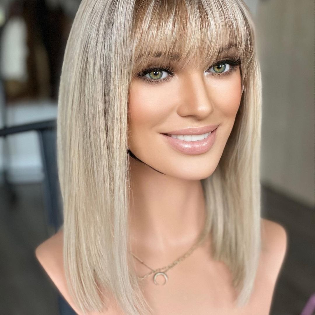 Mid-length Layered Ella Wig With Bangs