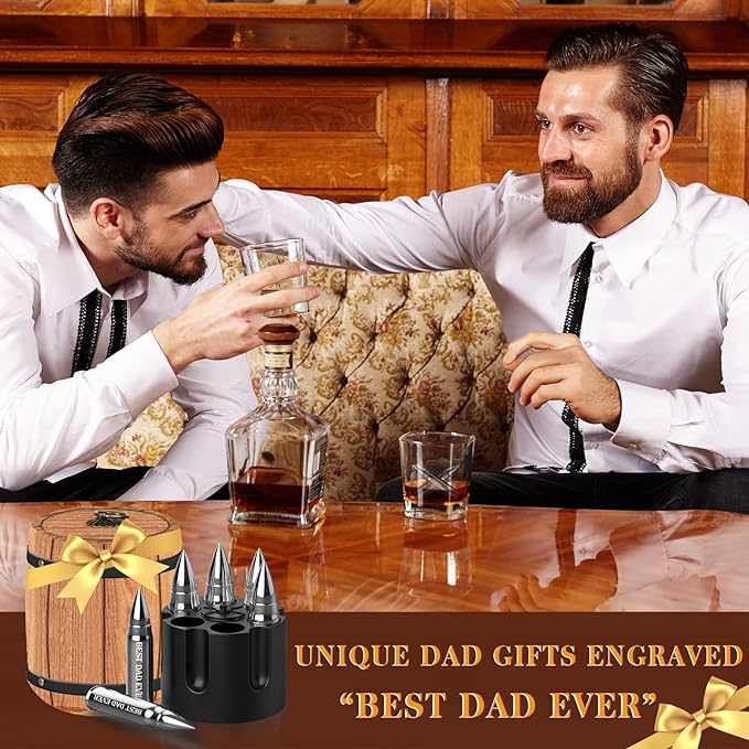 Father's Day Promotion 60% OFF 🥃 Reusable Bullet Whiskey Chilling Stones - Stainless Steel Chilling Rocks