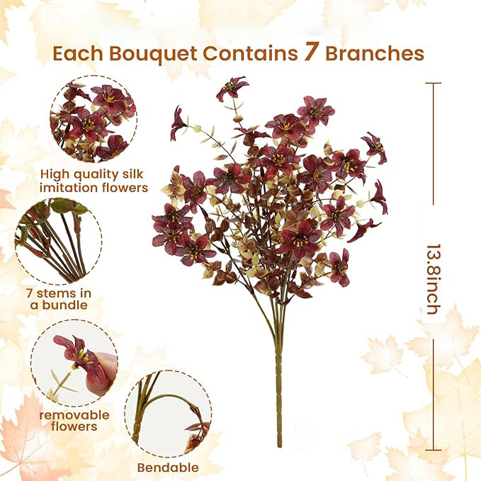 ⚡Flash Sale⚡ Artificial Mums Flowers Outdoor，UV Resistant