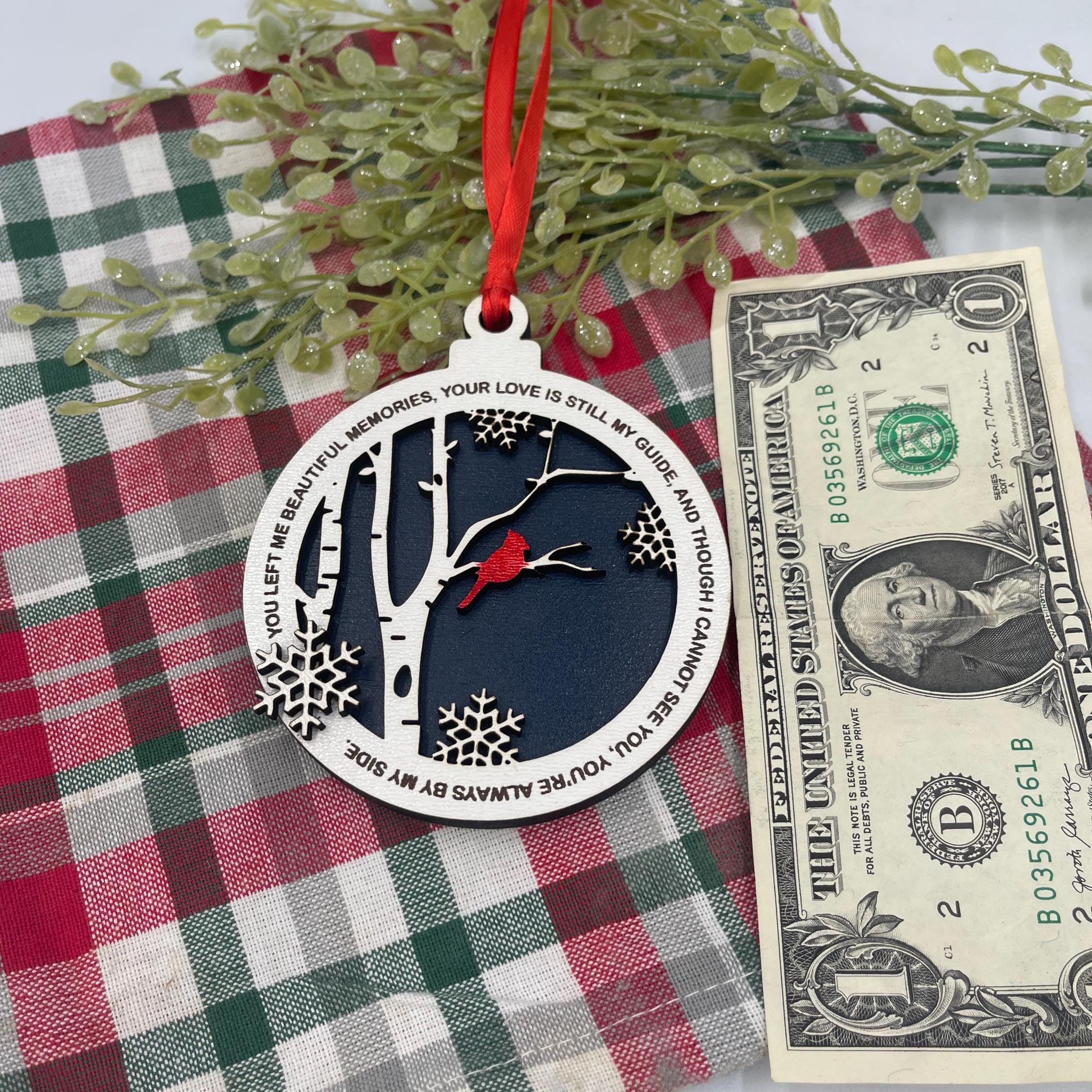 Cardinal Ornaments in Memorial of Loved One