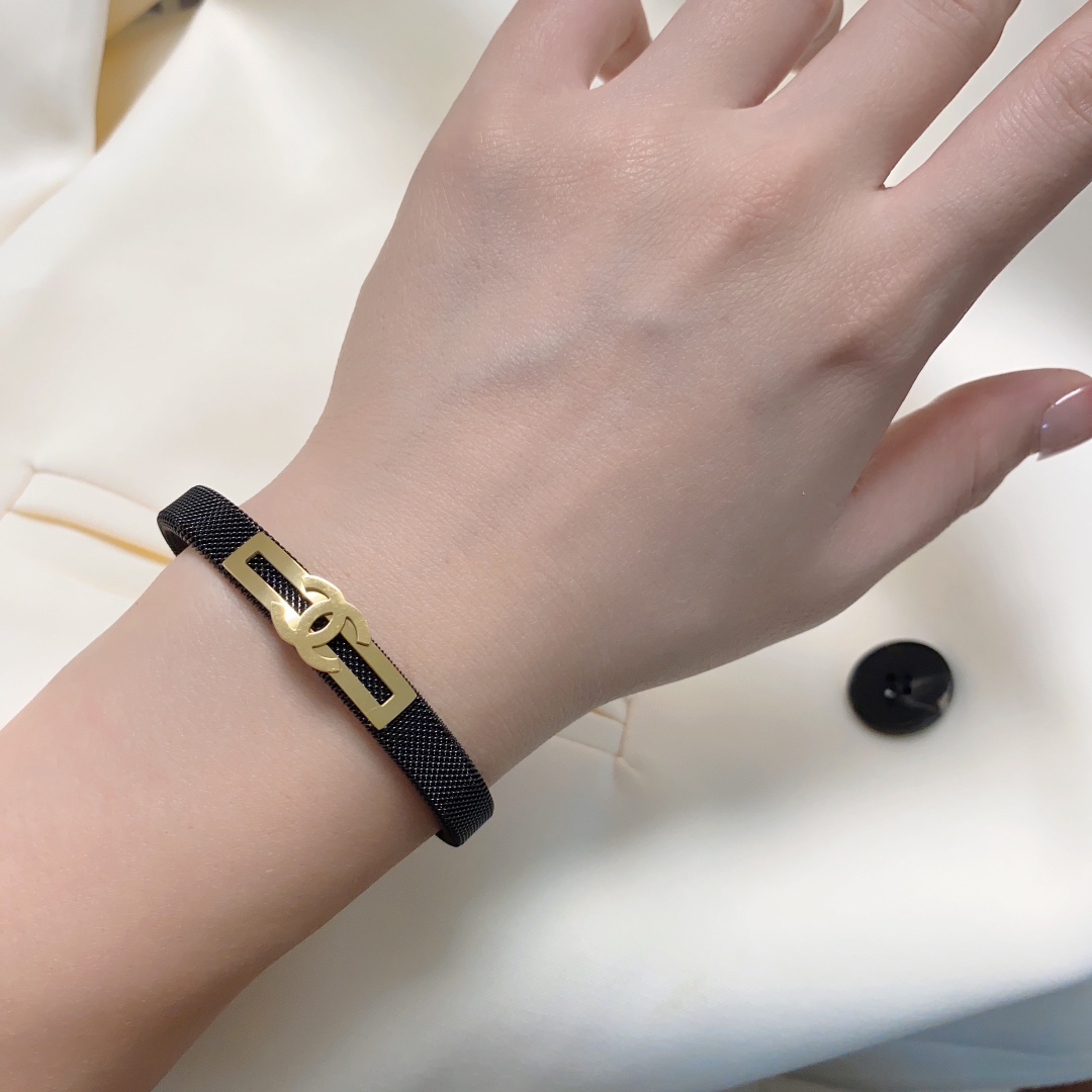 Chanel carbon black bracelet