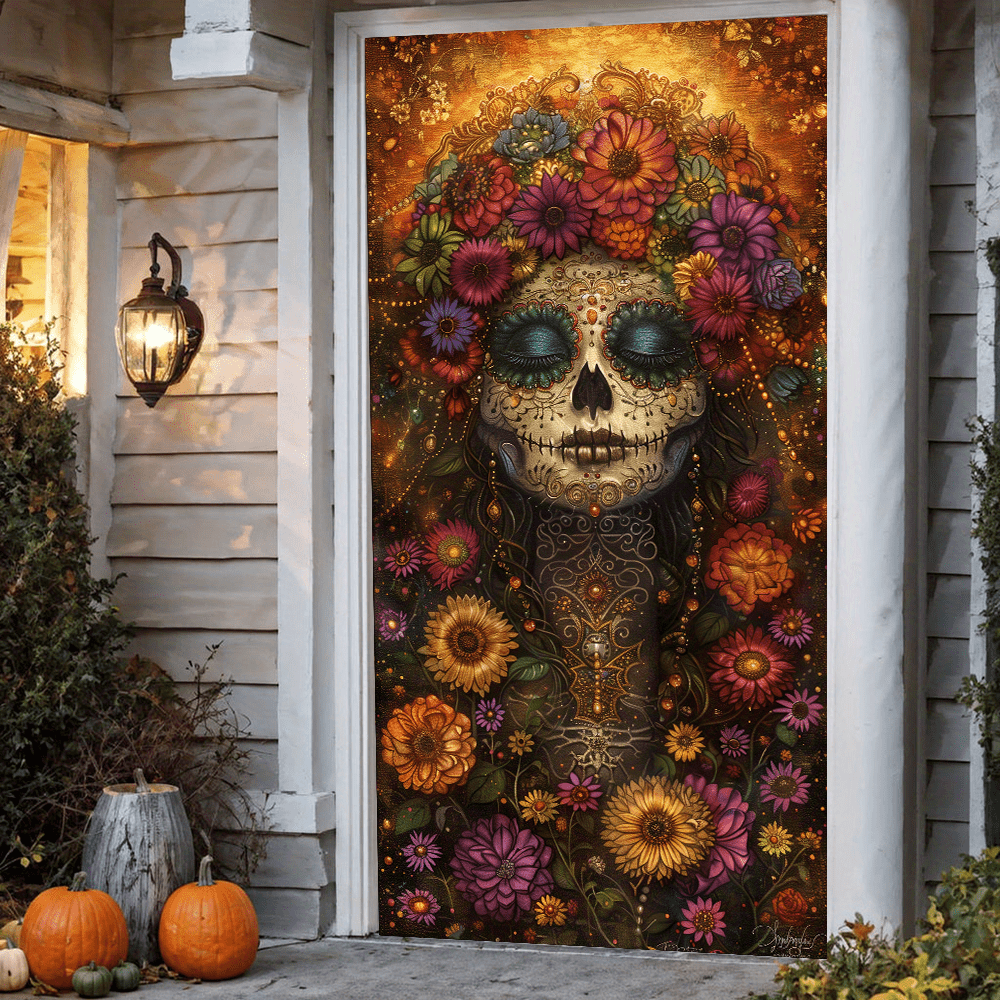 Spooky Nights Halloween Door Tapestry
