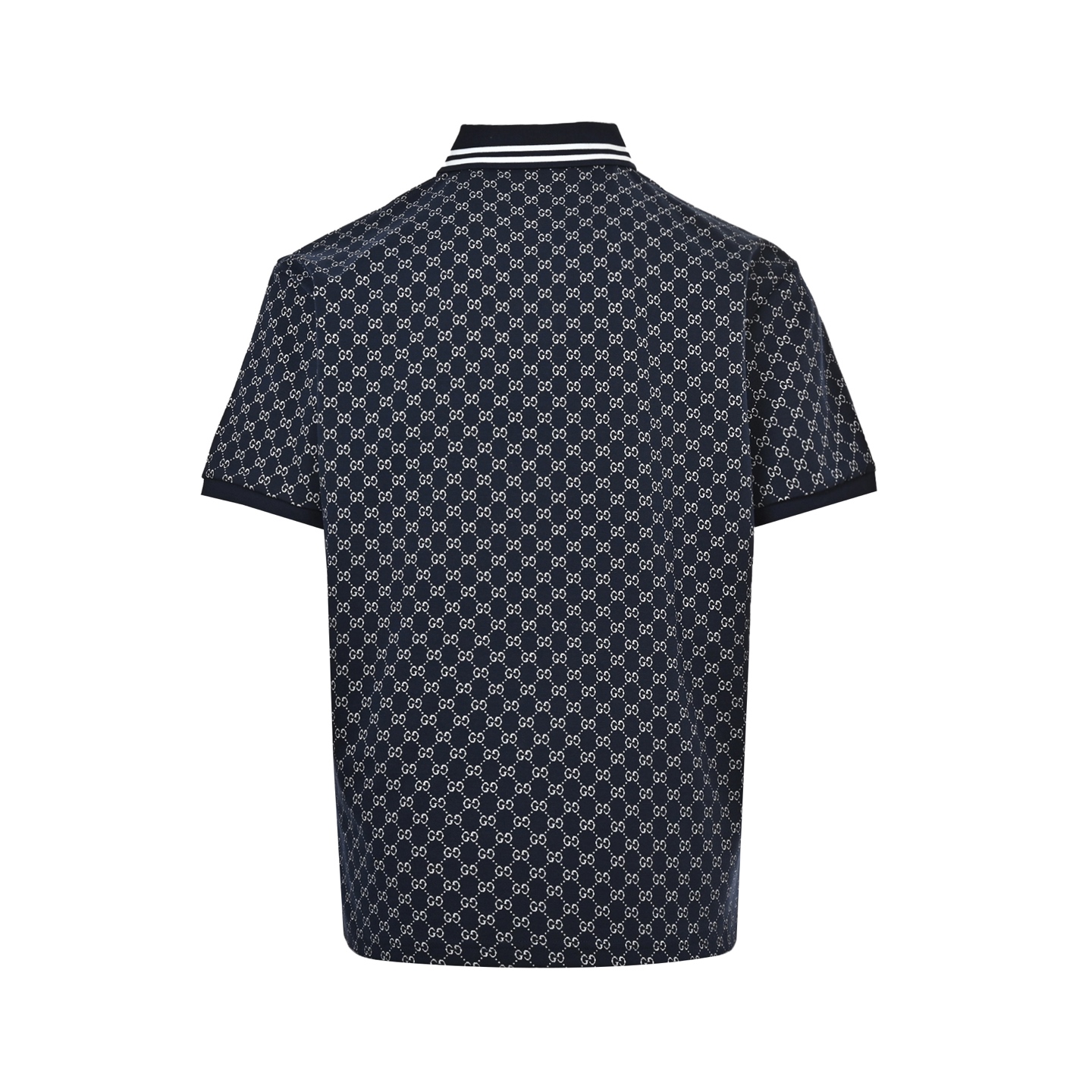 Gucci 25ss full print jacquard Polo short sleeve