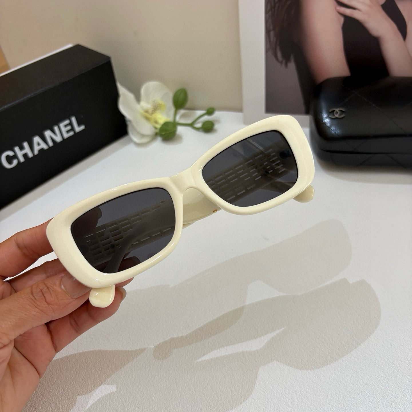 Chanel round frame sunglasses