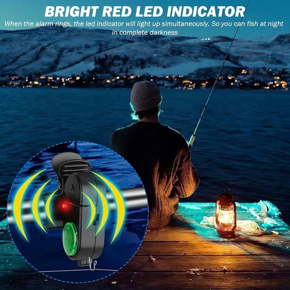 🔥Last Day Clearance Sale -🎣Fishing Bite Alarm with LED Light