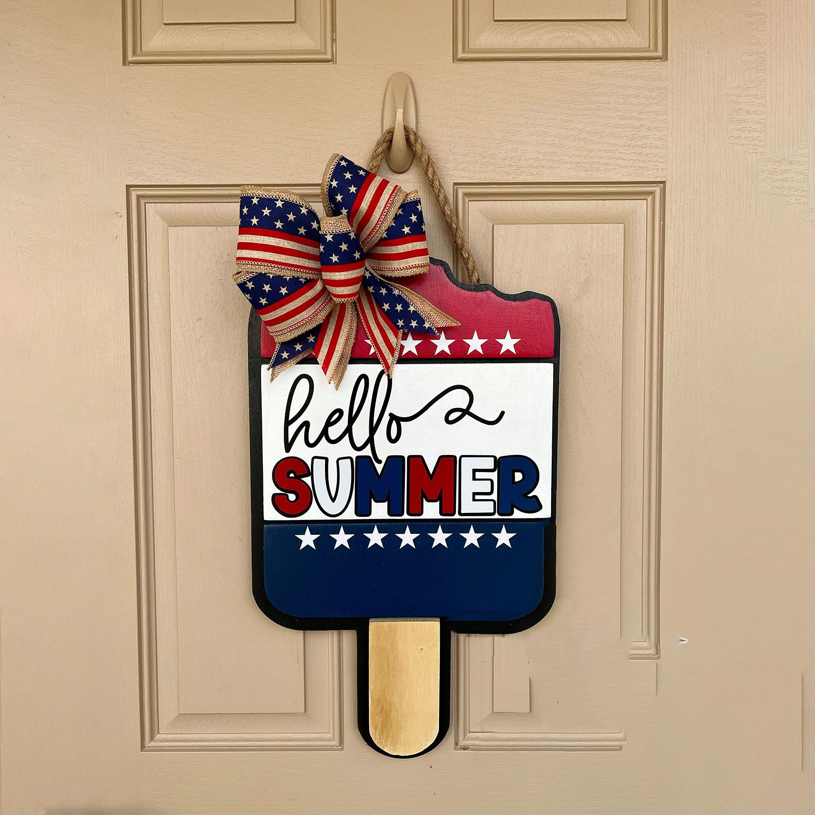 Summer Popsicle Decoration Hanging Sign