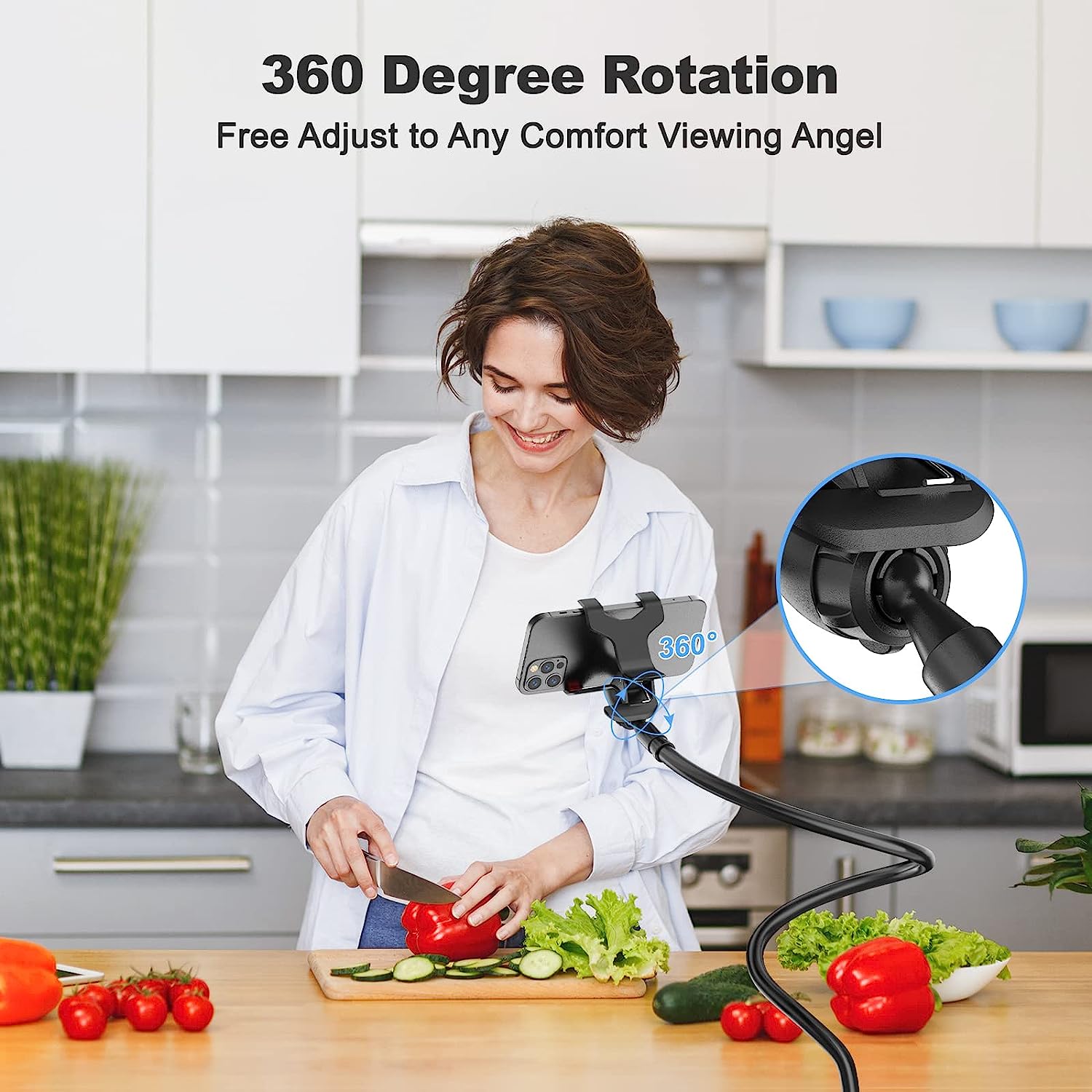 🔥Last Day-[SAVE 50% OFF]--360° Adjustable Flexible Phone Holder-BUY 2 GET 10% OFF & FREE SHIPPING