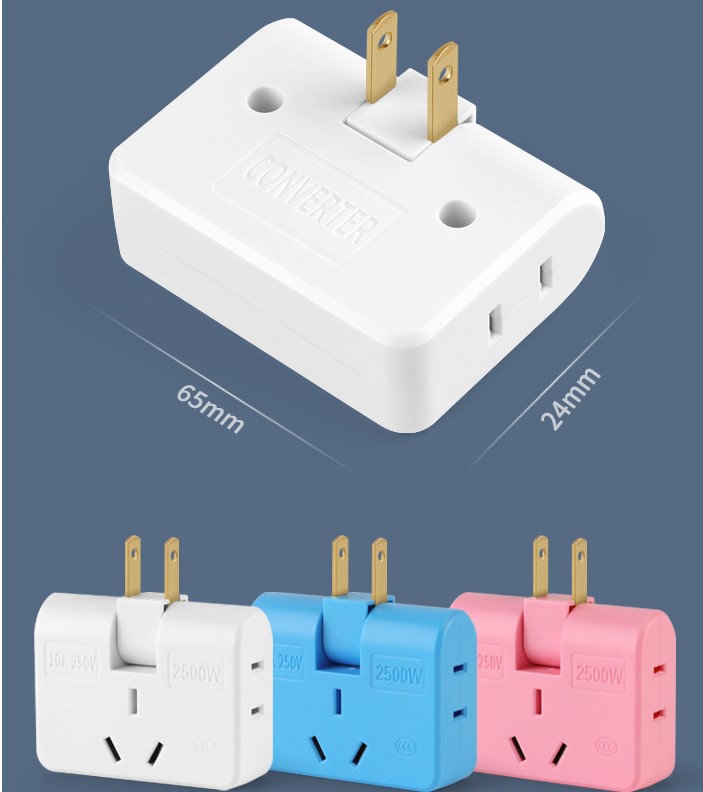 (💥Last Day Promotions-50% OFF)-Upgrade 3 in 1 Rotatable Socket Converter-BUY 5 GET 3 FREE & FREE SHIPPING