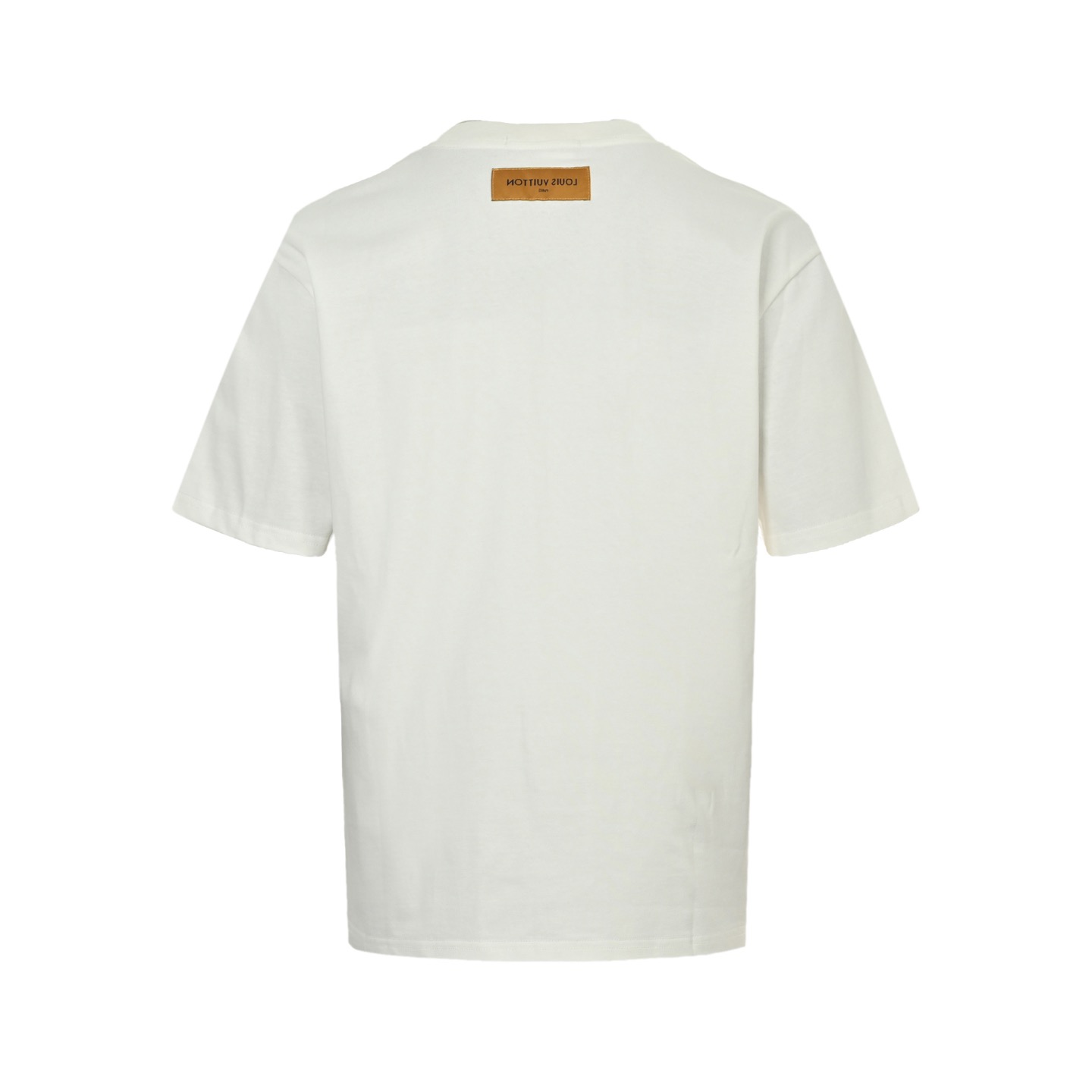 Louis Vuitton 25ss pearl hot-stitched logo reflective lettering short-sleeved shirt
