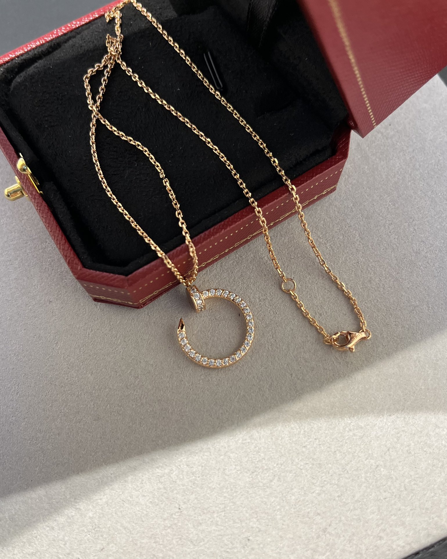 Cartier full diamond nail necklace