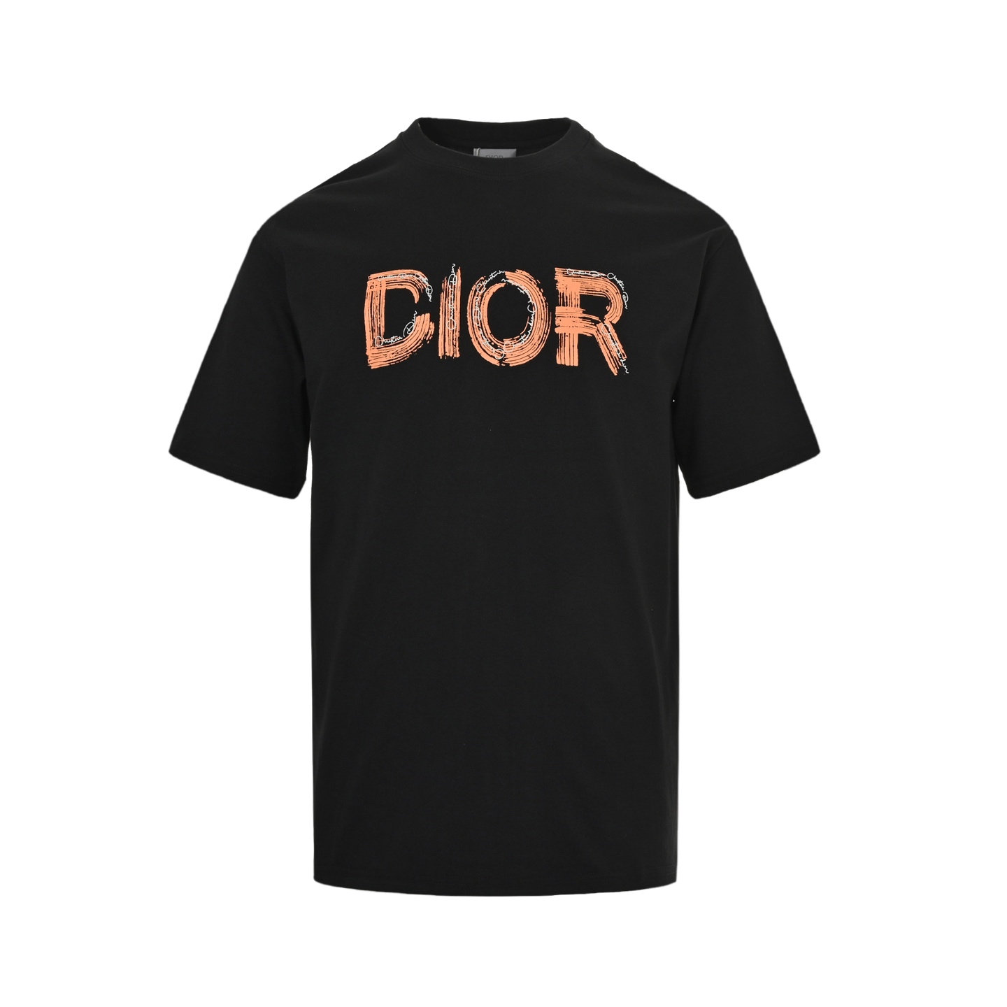 Dior 25ss hand-painted lettering short-sleeved shirt