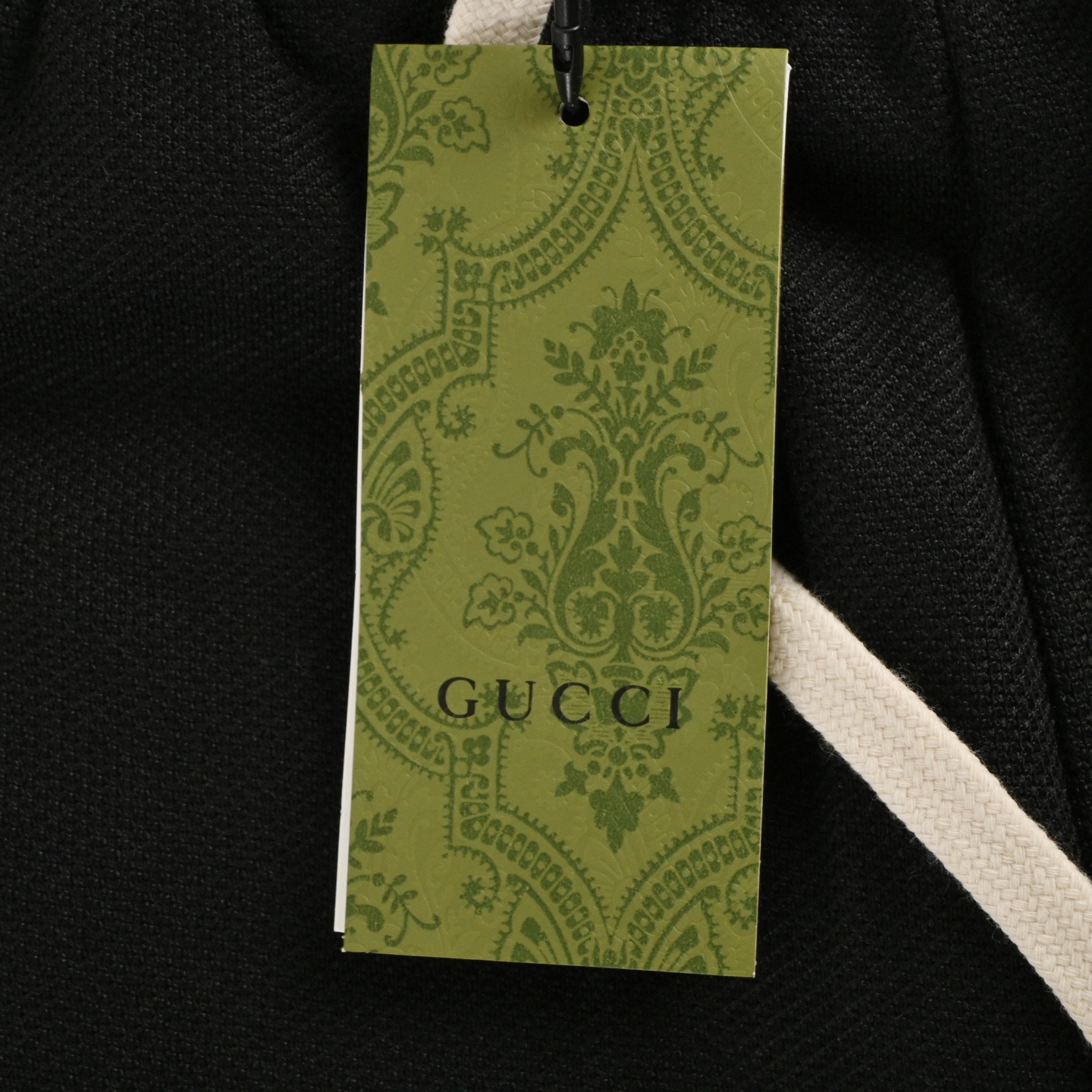 Gucci flame logo towel embroidered lettering shorts