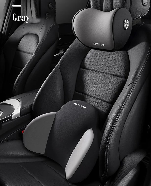 (🔥Last Day Promotion-SAVE 50% OFF)🚗Car Neck Protector Memory Foam Headrest and Lumbar Support-BUY 2 GET 10% OFF & FREE SHIPPING