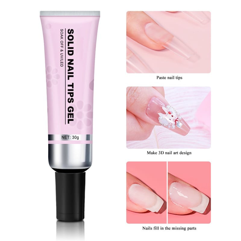 🎉Hot selling🎉-Magic Solid Nail Glue Kit 3-In-1 Nail Art Kits