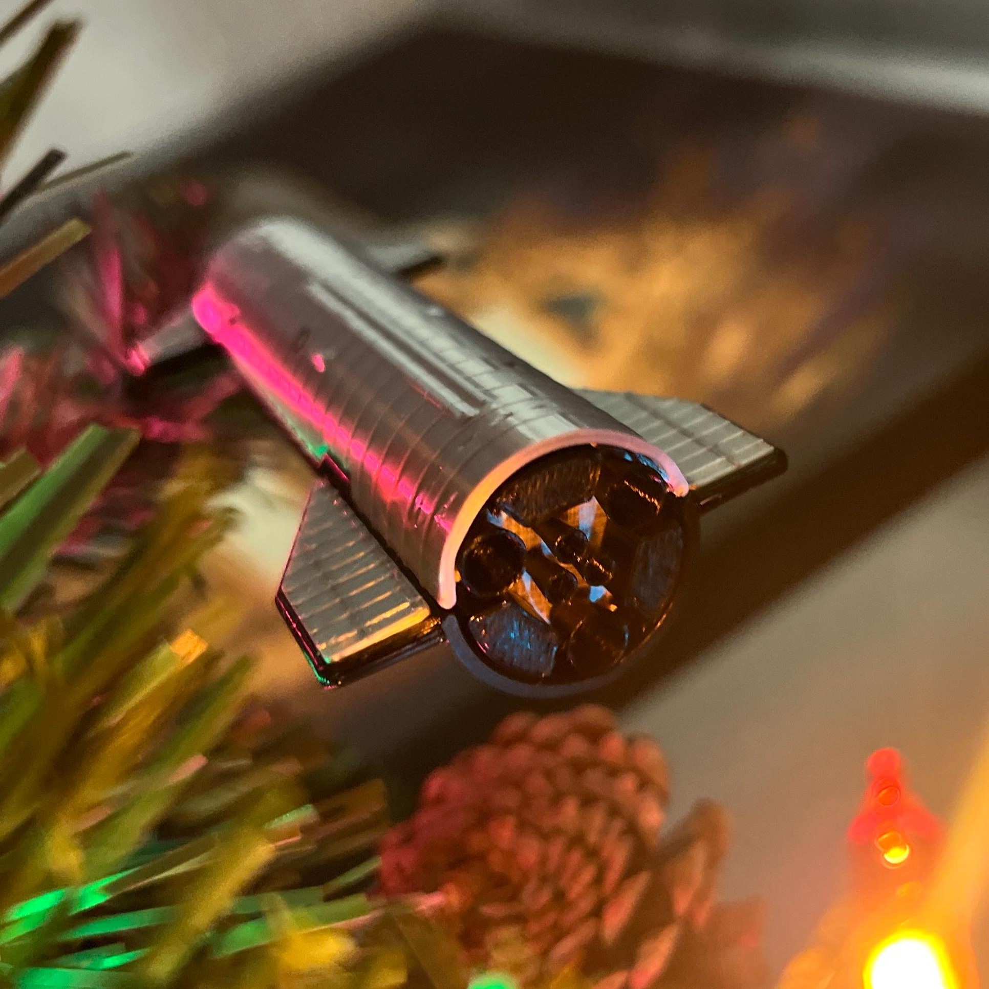 SpaceX Starship Ornament