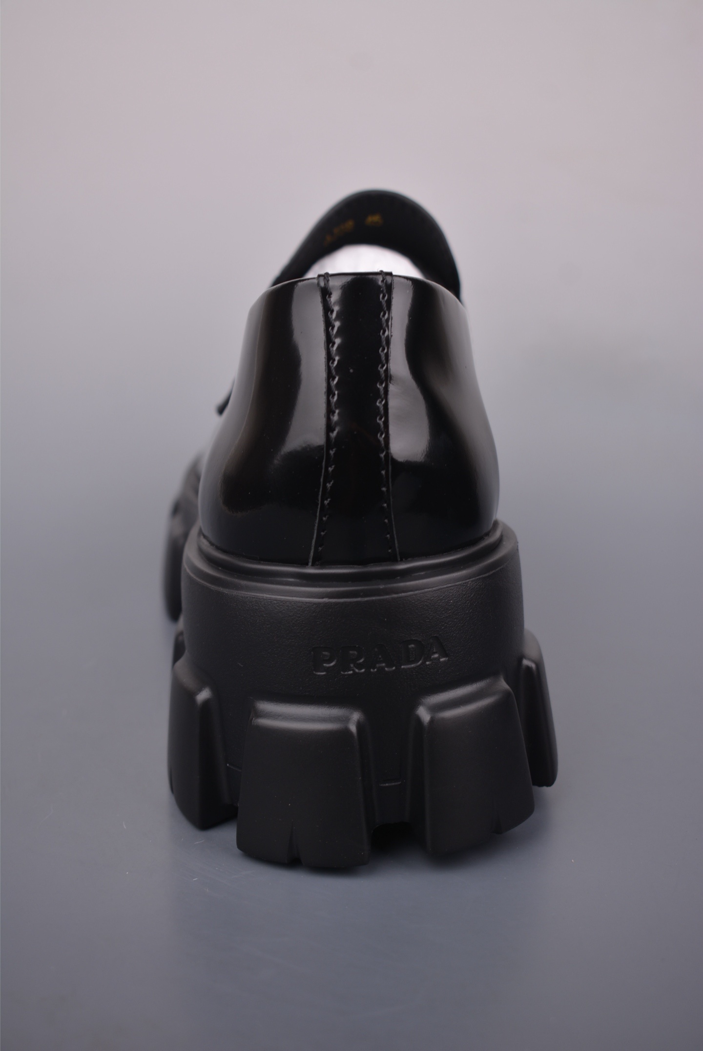 Prada Platform Logo Lace-Up Loafers 80906
