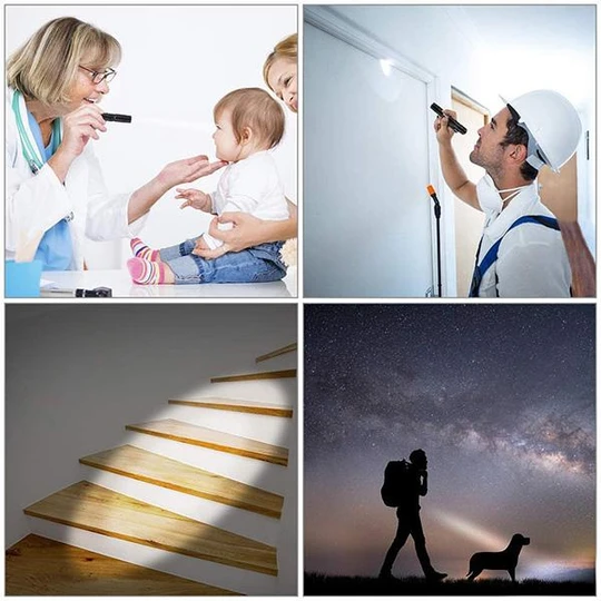 USB Strong Light Portable LED XHP70 Waterproof Flashlight