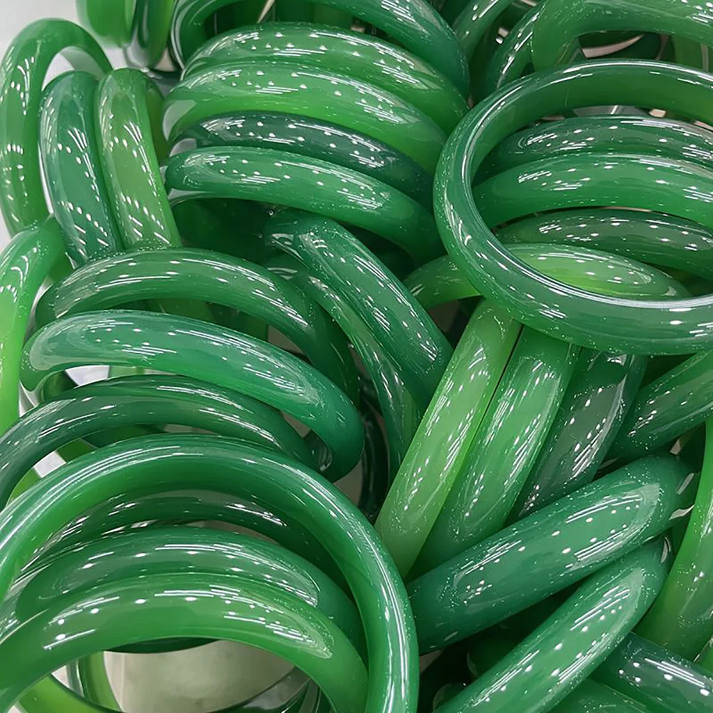 Natural Ice Jade Bangles For women Fine Jewelry Green Chalcedony Charm Jadeite Women's bracelets Items With Free Shipping