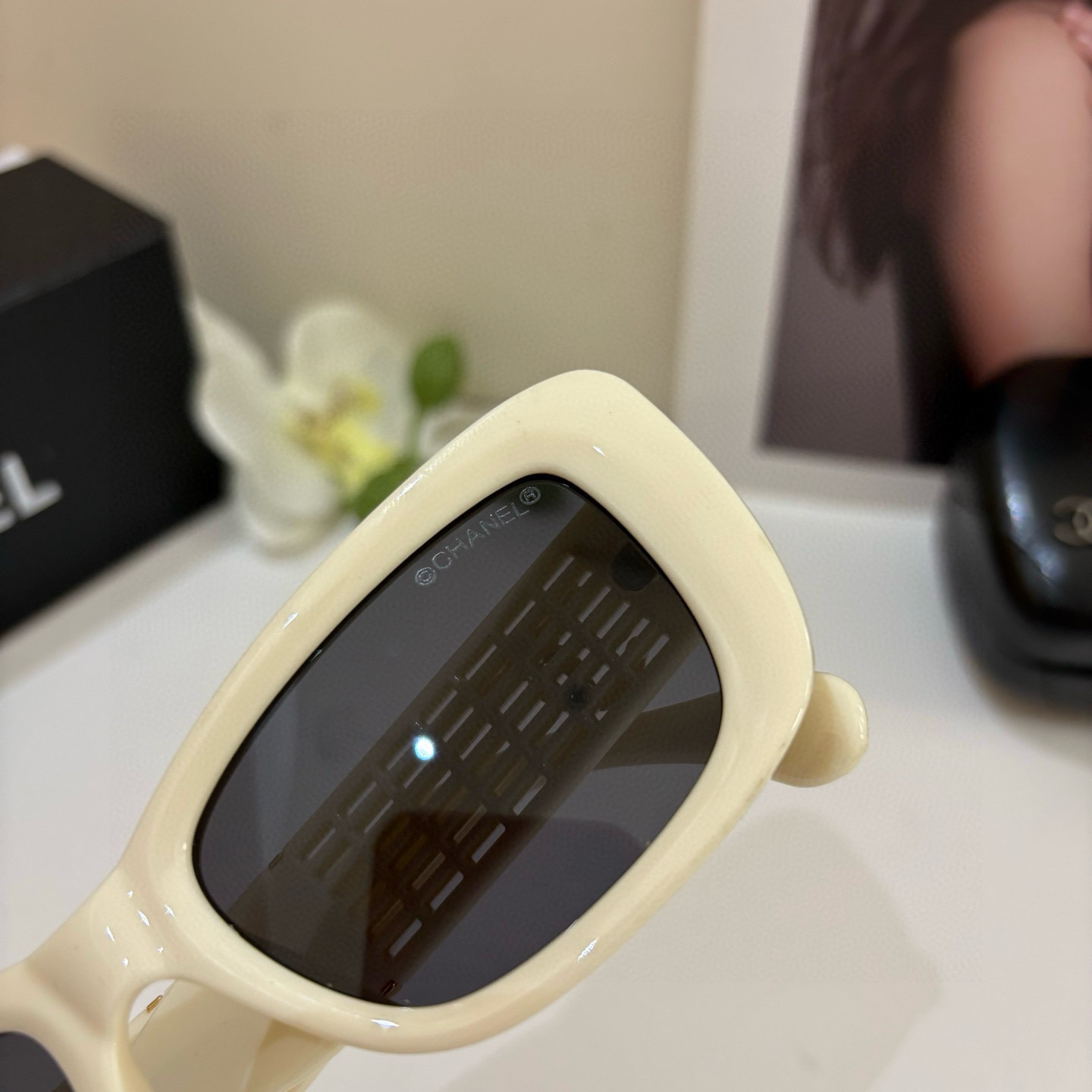 Chanel round frame sunglasses