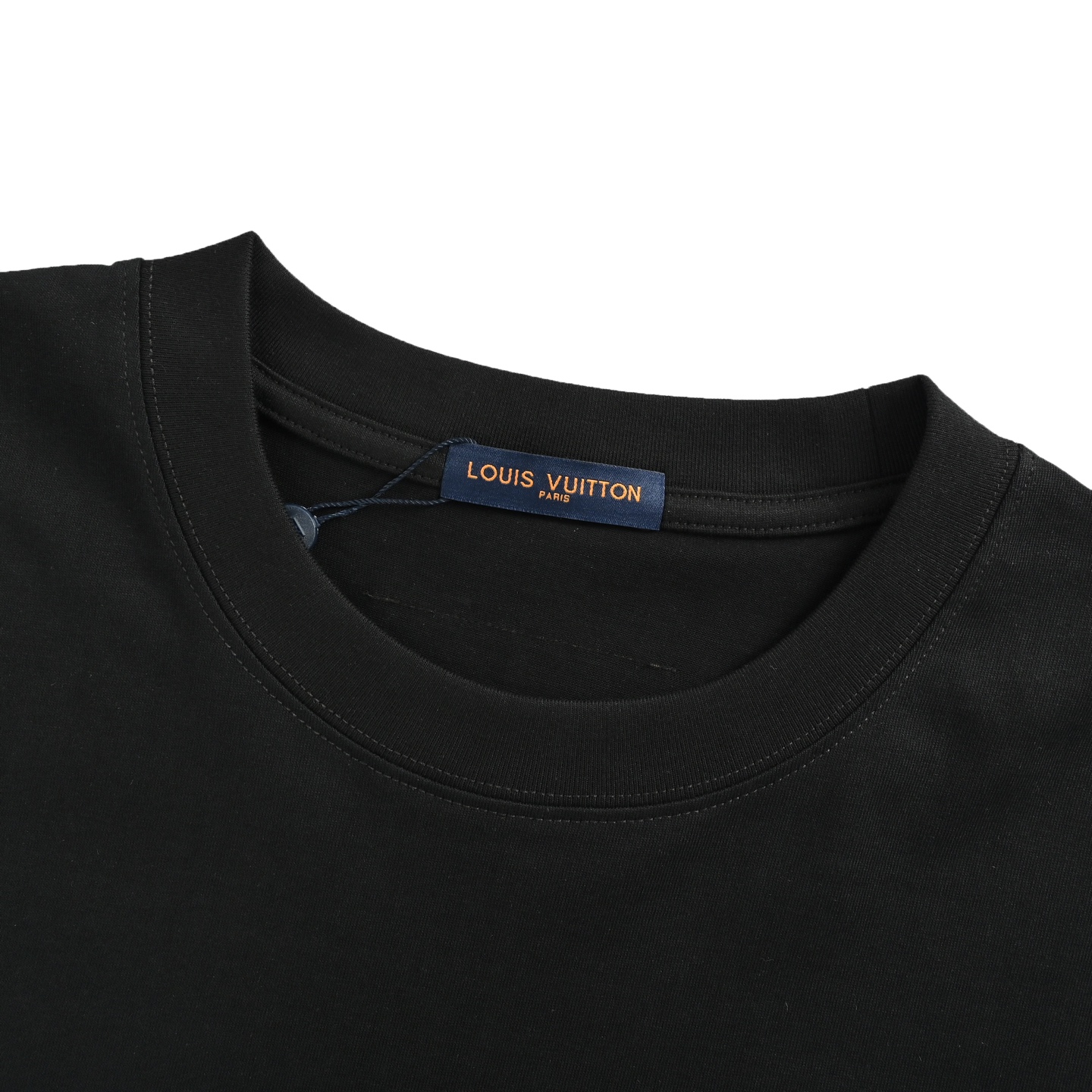 Louis Vuitton 25ss woven embroidered lettering logo short sleeve