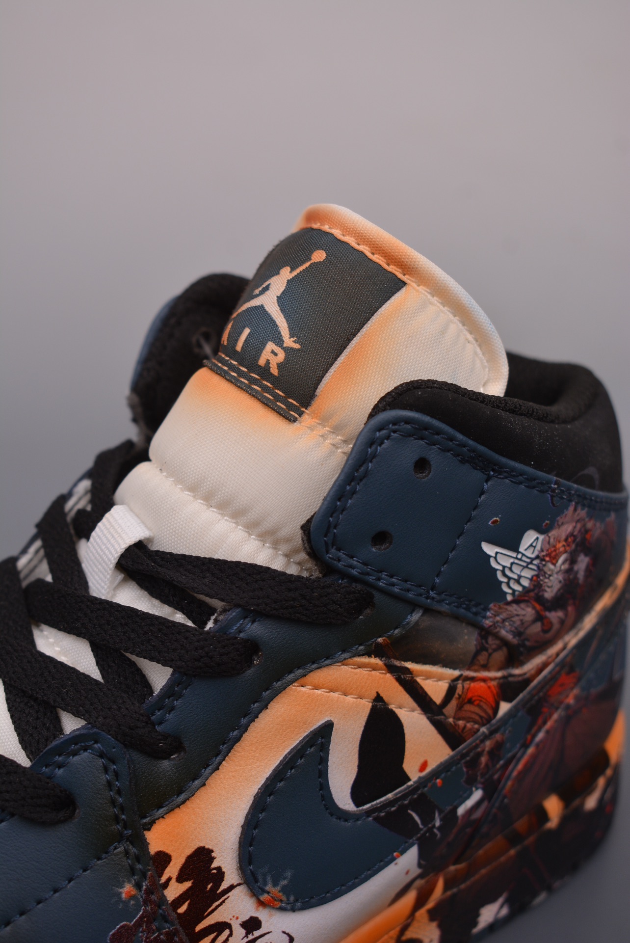 Air Jordan 1 Mid Monkey King Black Goku