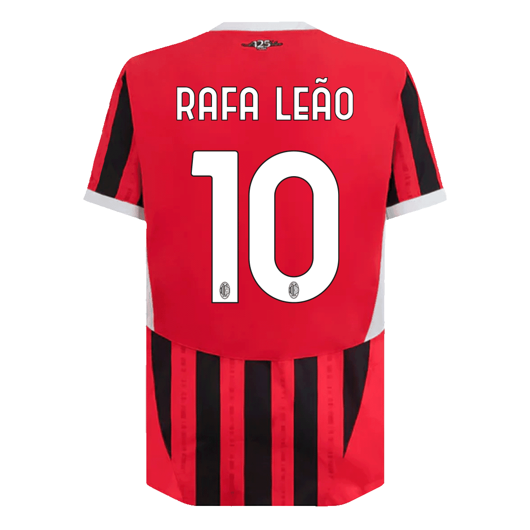 Authentic RAFA LEÃO #10 AC Milan Home Football Shirt 2024/25