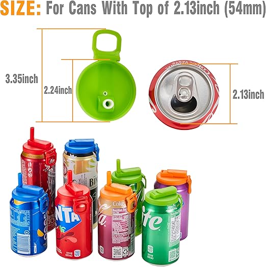 Promotion 49% off🔥 Silicone Straws Soda ​Can Covers（A set of 4pcs）