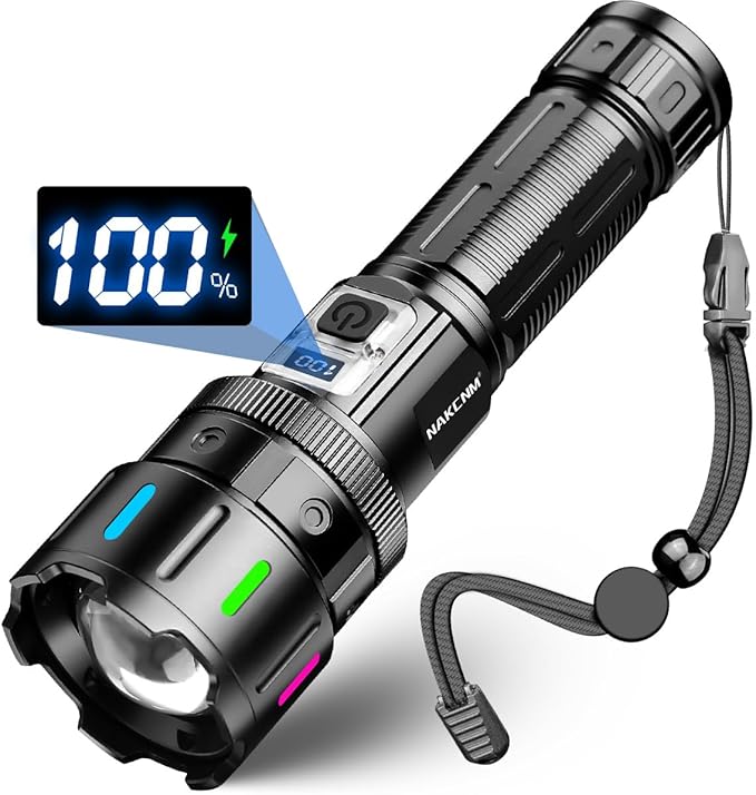 🔦💥1000000 High Lumen Electric Tactical Flashlight -5 Modes🔥 (Flash Sale - 50% Off)