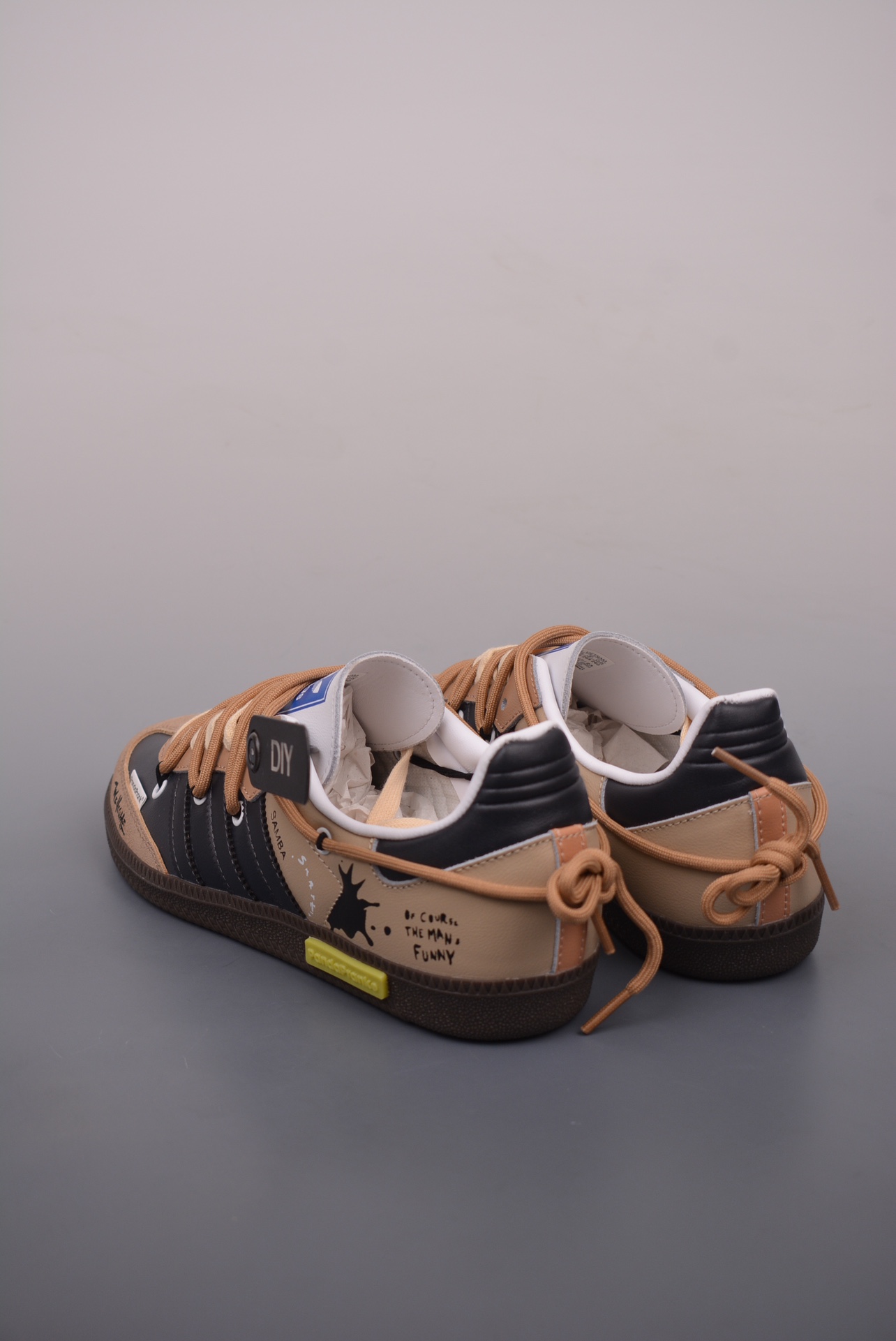 Adidas Originals Samba OG Brown and Black Graffiti IG1025