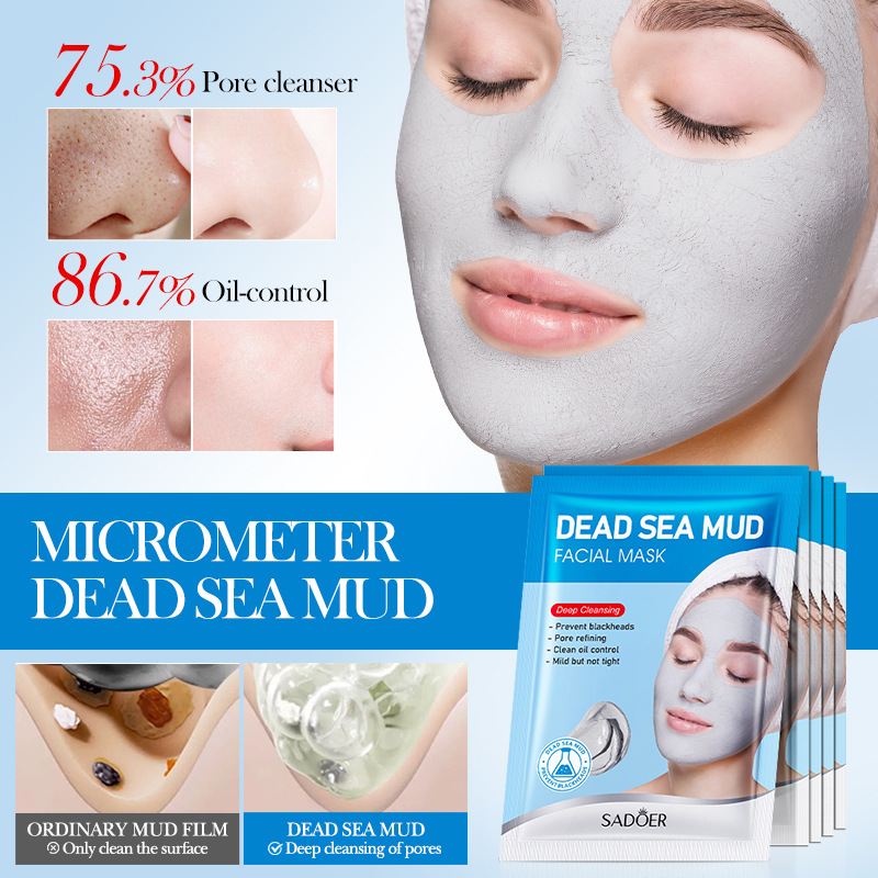 Dead Sea mud cleansing mask deeply cleanses and removes blackheads to deliver nutrients to the skin