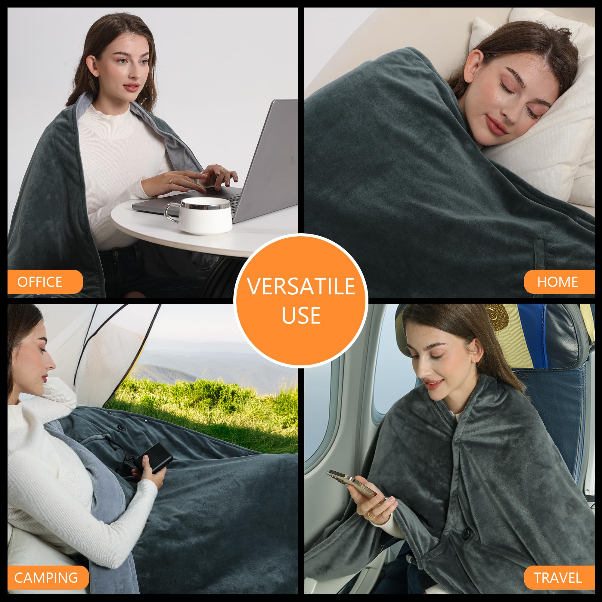 Smart Portable Heated Blanket/Shawl (Buy 2 Free Shipping & extra 10% off)