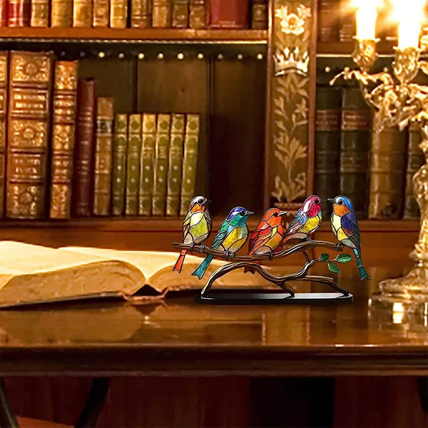 (🔥Last Day Promotion-SAVE 50% OFF) 🌈bird on Branch Series Alloy Desktop Decorations -BUY 2 GET 10% OFF & FREE SHIPPING