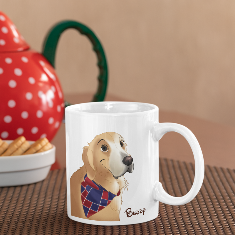 Custom Cartoon Pet Coffee Mug