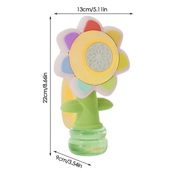 👍Last Day Promotion 50% OFF💥Sunflower Shaped Portable Electric Bubble Maker Toy