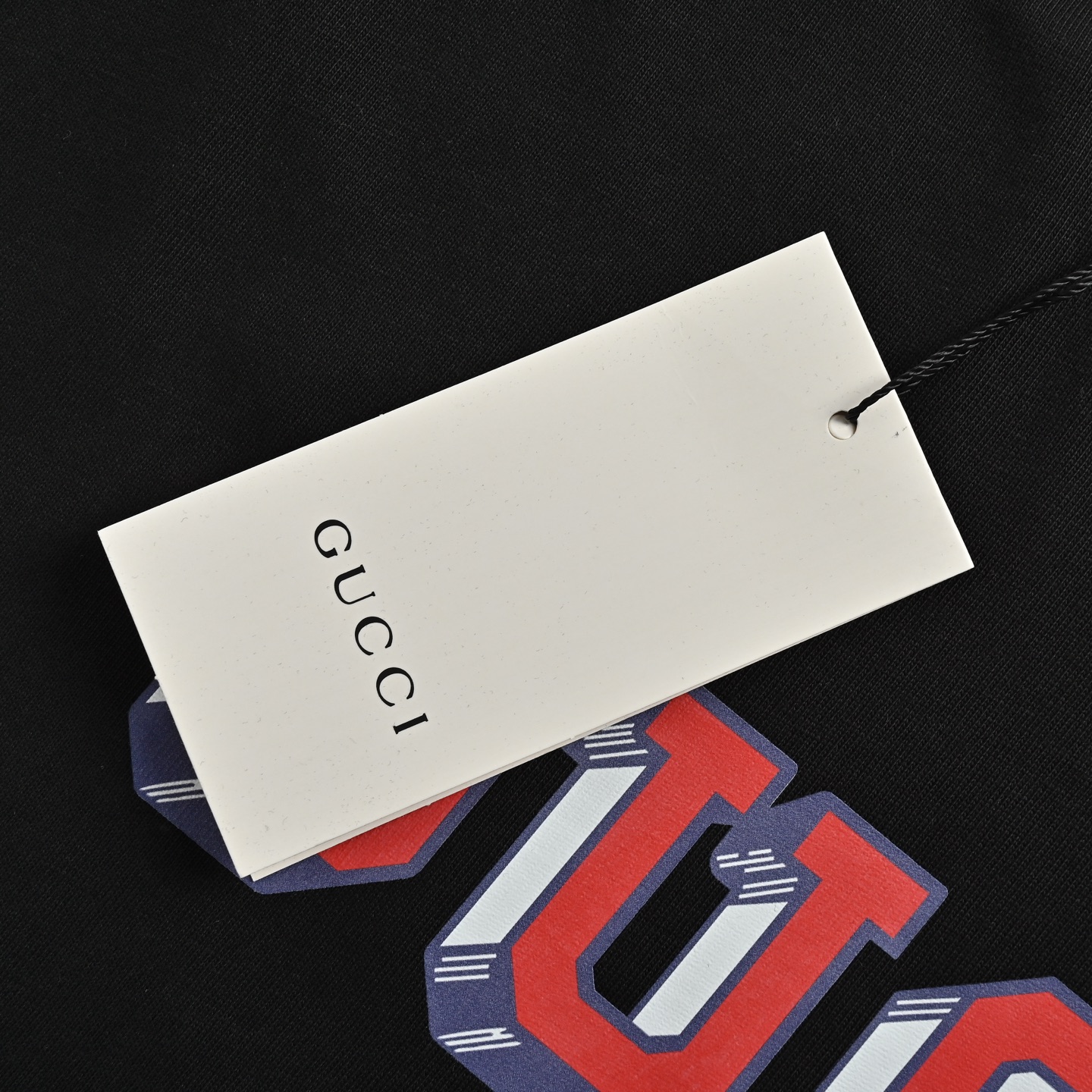 Gucci 24ss three-dimensional letter print short sleeve