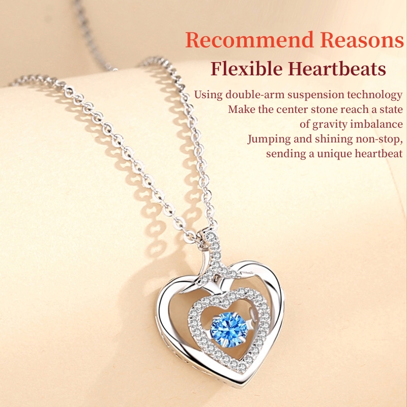 HOT SALE🔥Zirconia Heart Necklace - A necklace that beats with the frequency of the heart