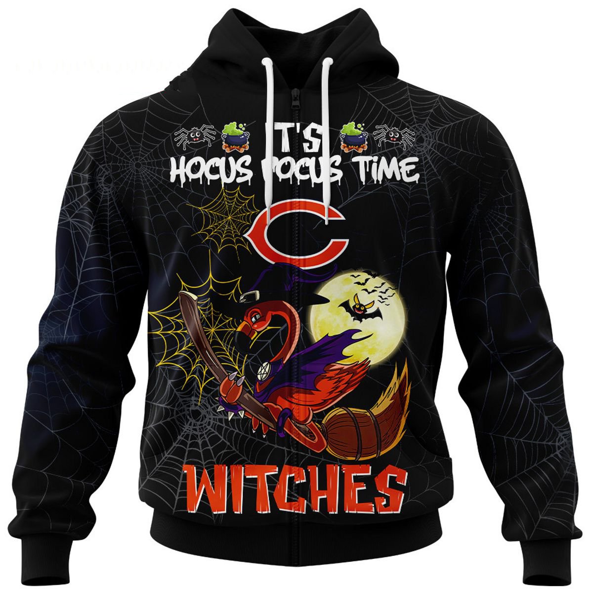 CHICAGO BEARS 3D HOODIE HALLOWEEN002