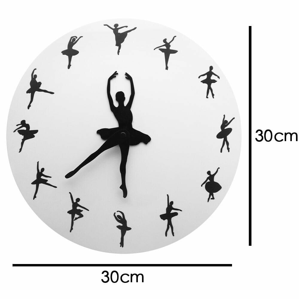 Charming Ballerina Wall Clock