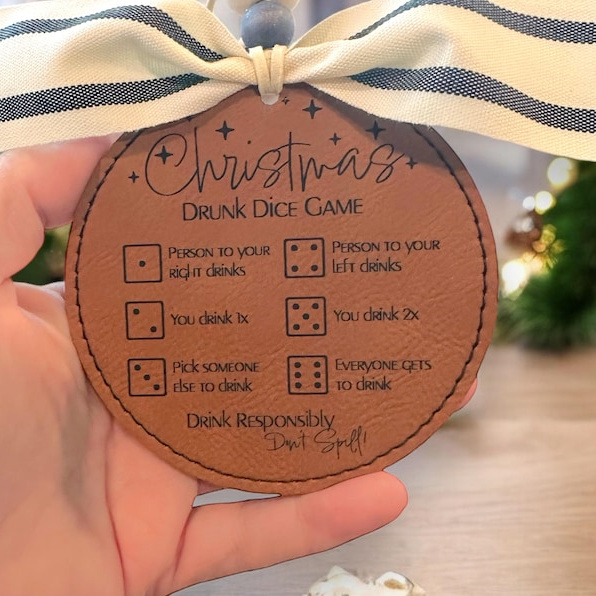 Gift Exchange Dice Game Christmas Ornament