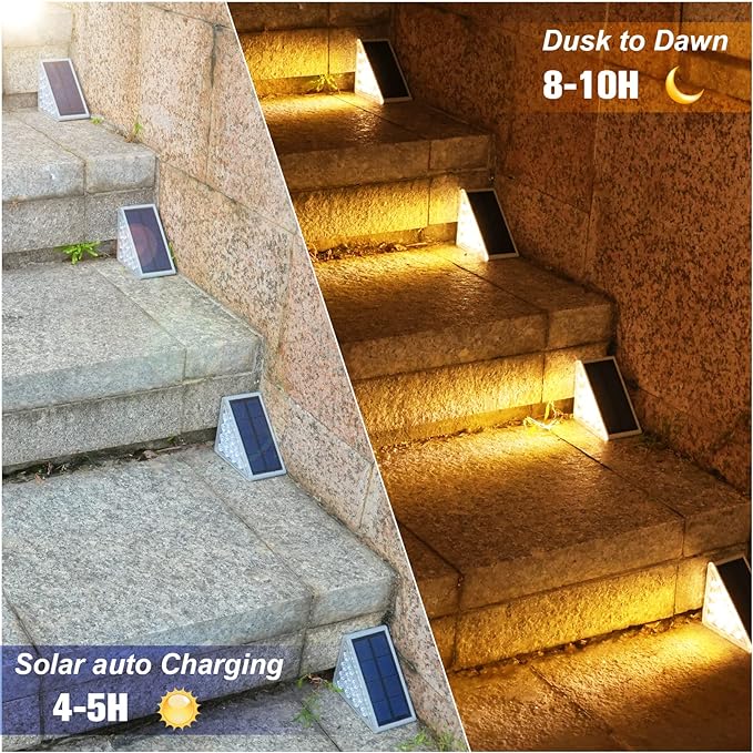 Solar anti-theft staircase light