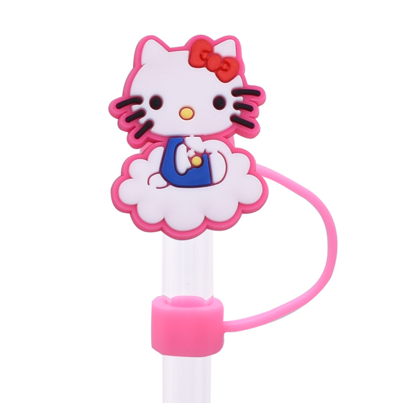 20 Styles Hellokitty Straw Covers Cap