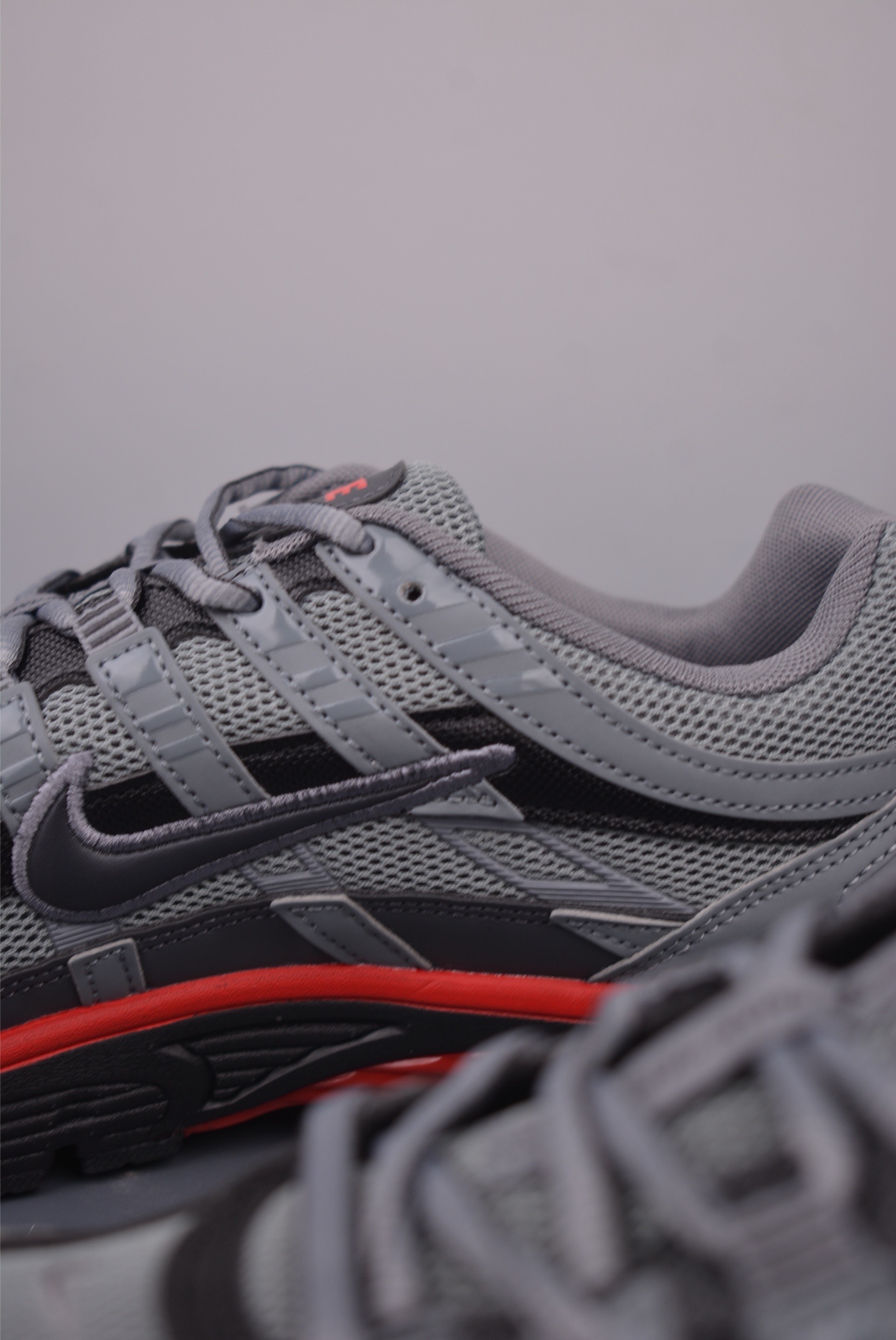 Nike P-6000 Premium “Grey Black Red” IF6199-001