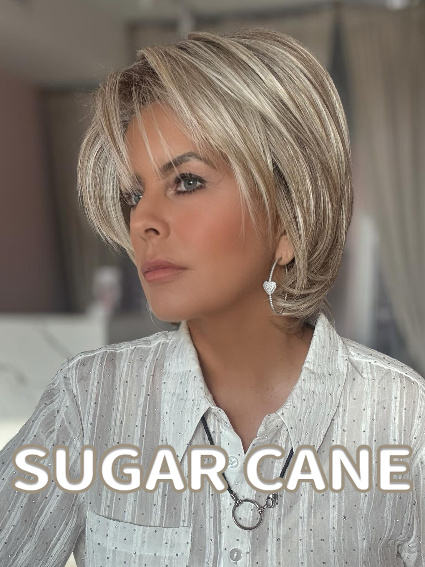 Layered Bob Wig with Side Part