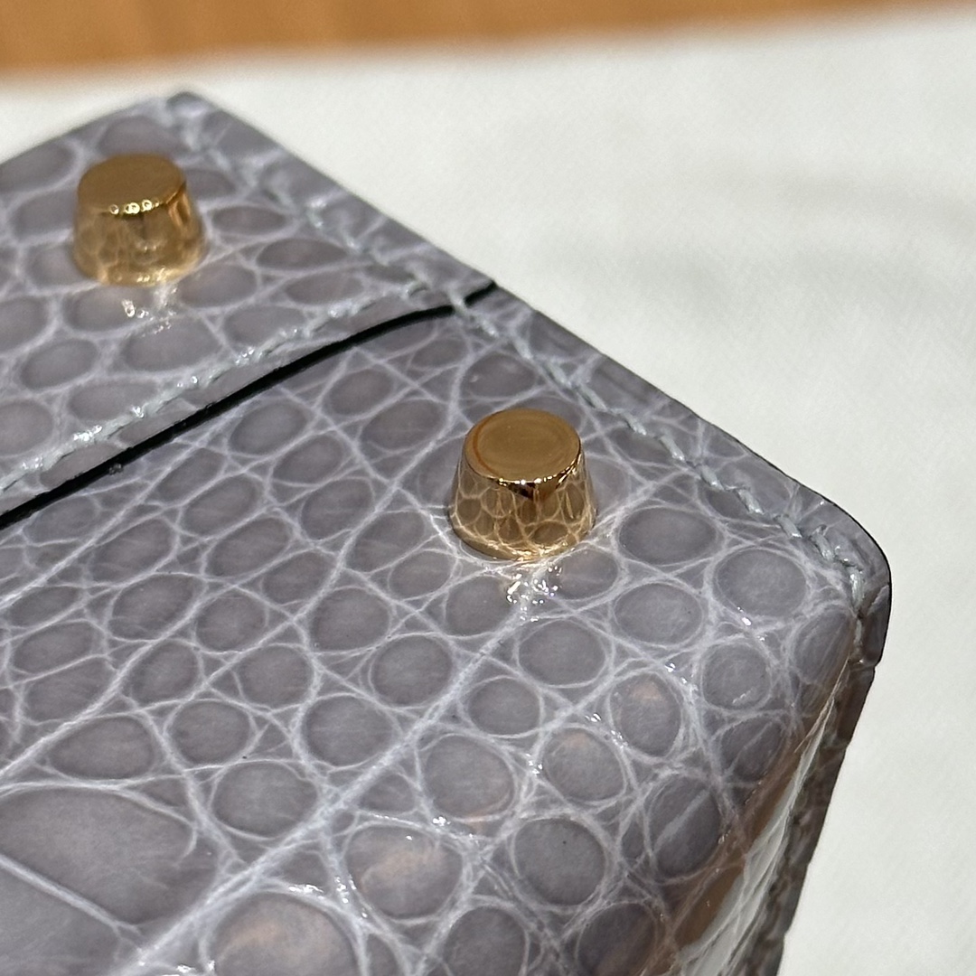 Hermes mini kelly 2 0VGris Ciment handbag (handmade to order)