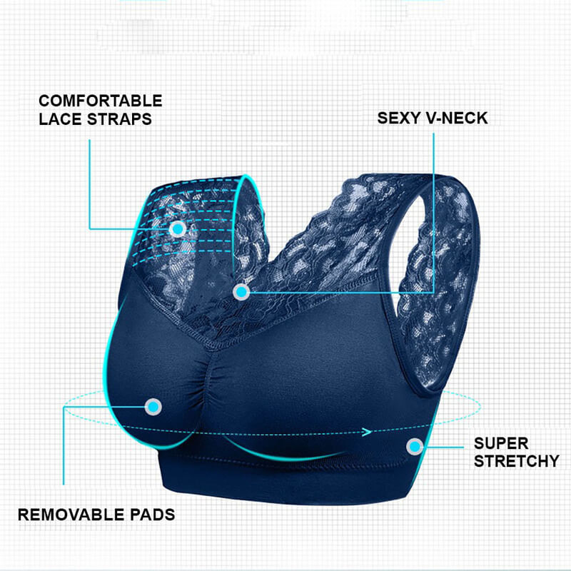 (🔥Christmas Hot Sale-50%OFF NOW) Push Up Comfort Super Elastic Breathable Lace Bra -Buy 5 GET 3 FREE & FREE SHIPPING