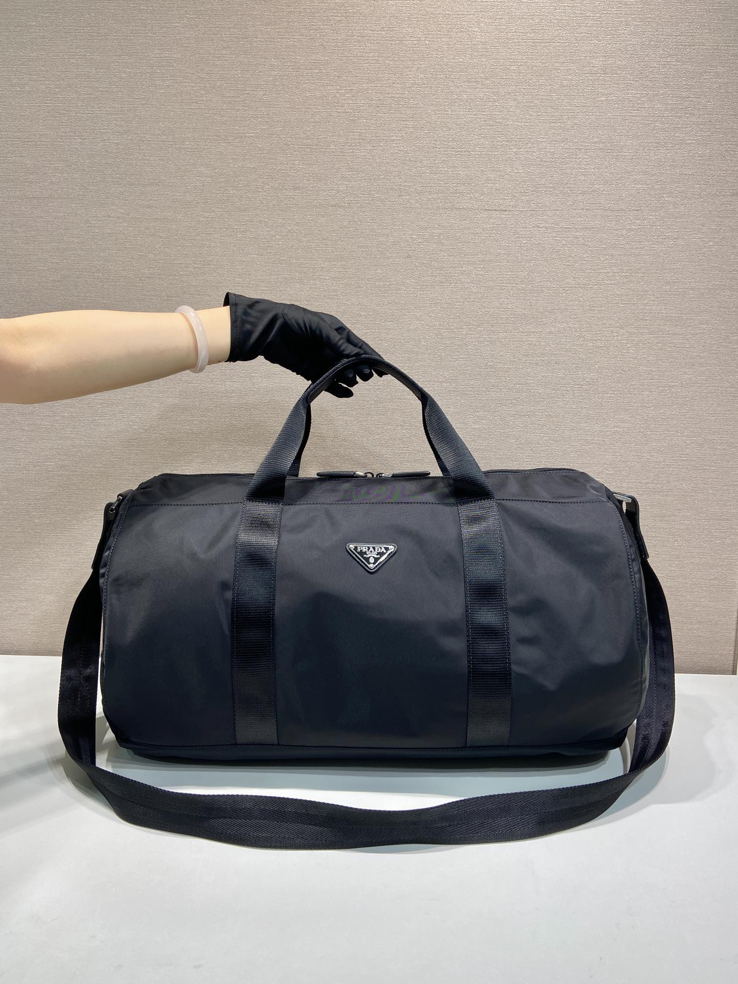 Prada parachute fabric travel bag 2VC015A