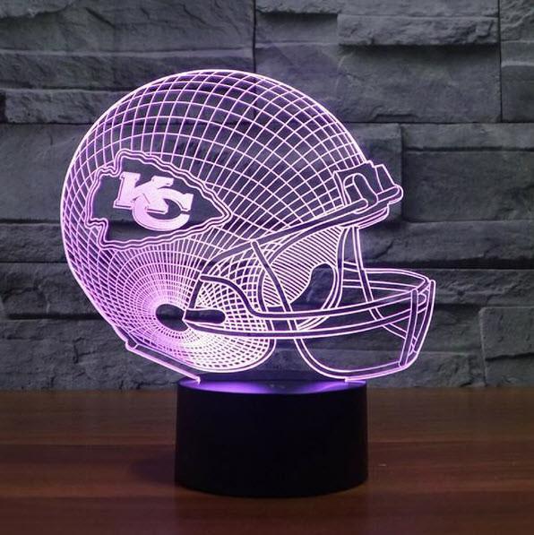 KANSAS CITY CHIEFS 3D LED LIGHT LAMP