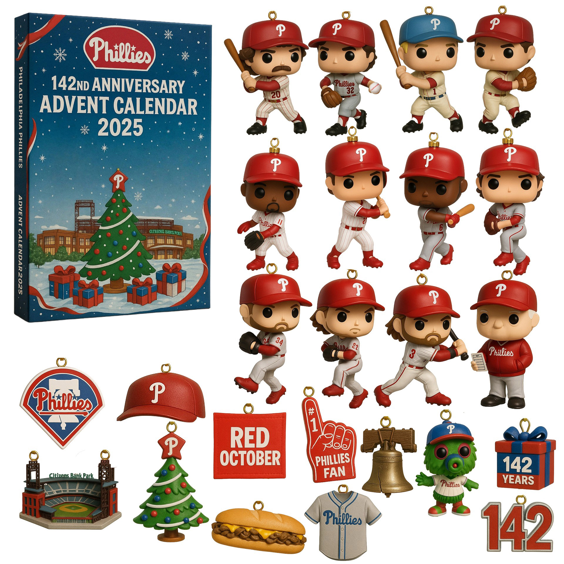 Philadelphia Phillies 142nd Anniversary Advent Calendar 2025